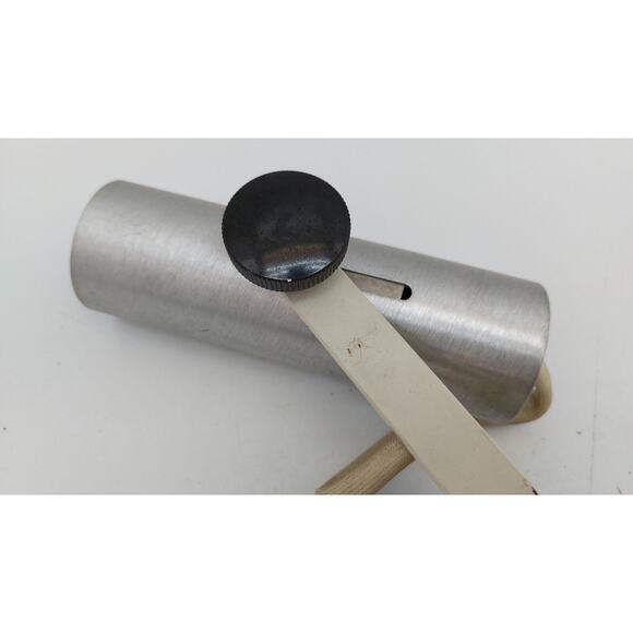 1970s Lightolier Track Light Heads Brushed Aluminum Cylinder White Trim - Picture 4 of 13